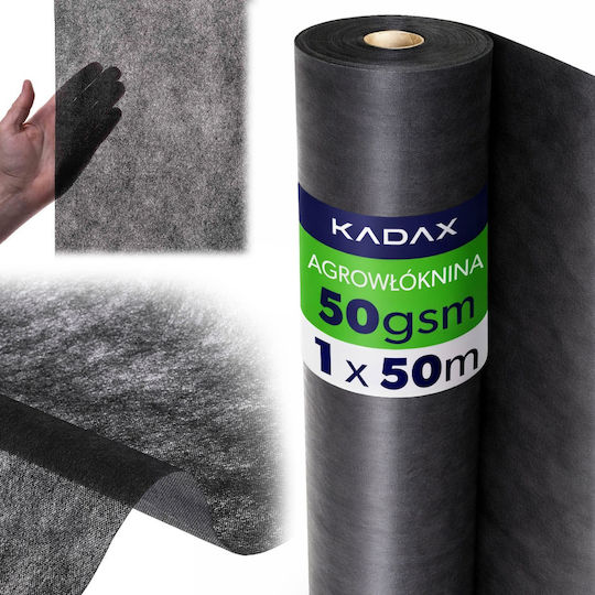 Kadax 47327 Ύφασμα Εδαφοκάλυψης 50gr/m² 1x50m Μαύρο
