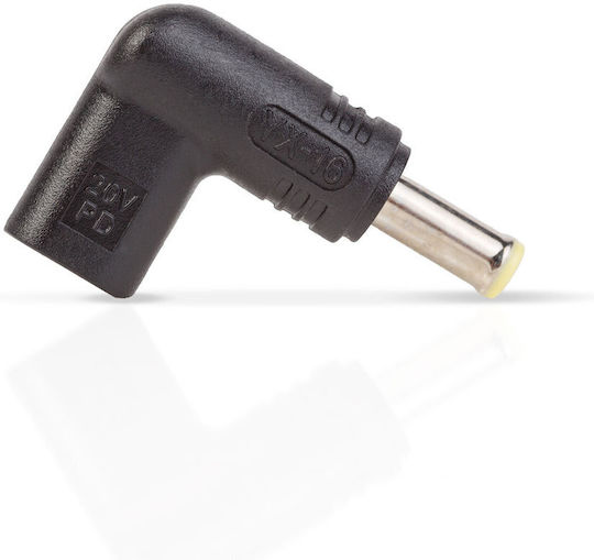 USB C към DC 5.5x3 мм Адаптер Samsung 20v Лаптоп Захранващ Конвертор Type C