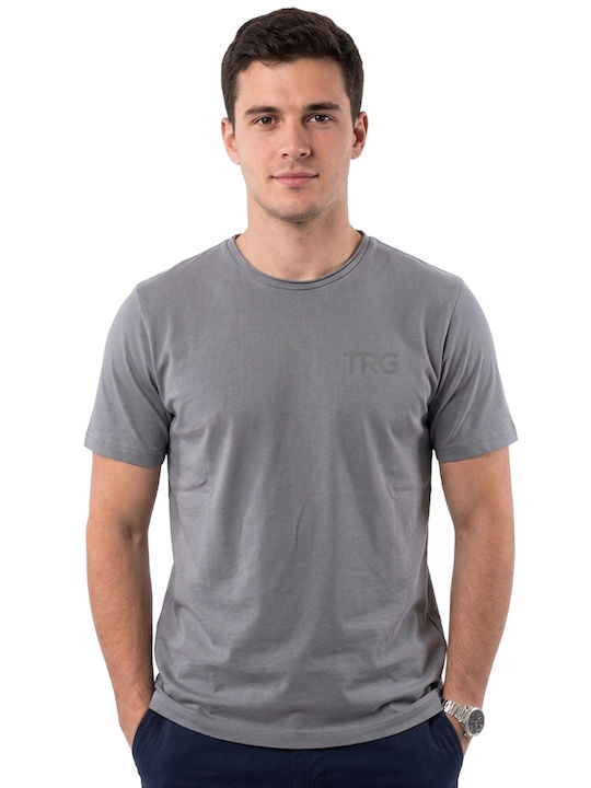 Target Kurzarm Herrenbluse Grau