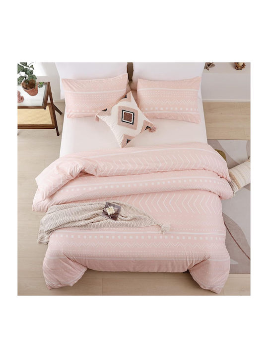 Подредба Пликове За Завивки 150x220см Единична С Възглавничка И 1 Чаршаф Peach