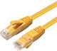 Microconnect U/UTP Cat.5e (Gigabit) Καλώδιο Δικτύου Ethernet 20m Κίτρινο
