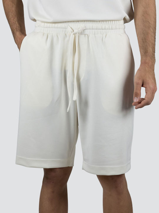 Vittorio Artist Ανδρική Βερμούδα Off_white