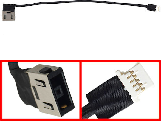 DC Power Jack Socket for Laptop Lenovo V110-15IAP 80TG 80TG00VNAU 80TG00W4GE 5C10M44674 450.08B07.0001 19.5cm 5 Pins Compatibility Code 31124