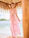 Summer Maxi Dress for Wedding - Christening Pink