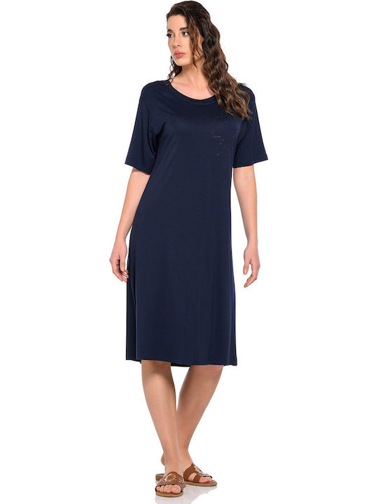 Clio Lingerie Summer Midi Dress Black