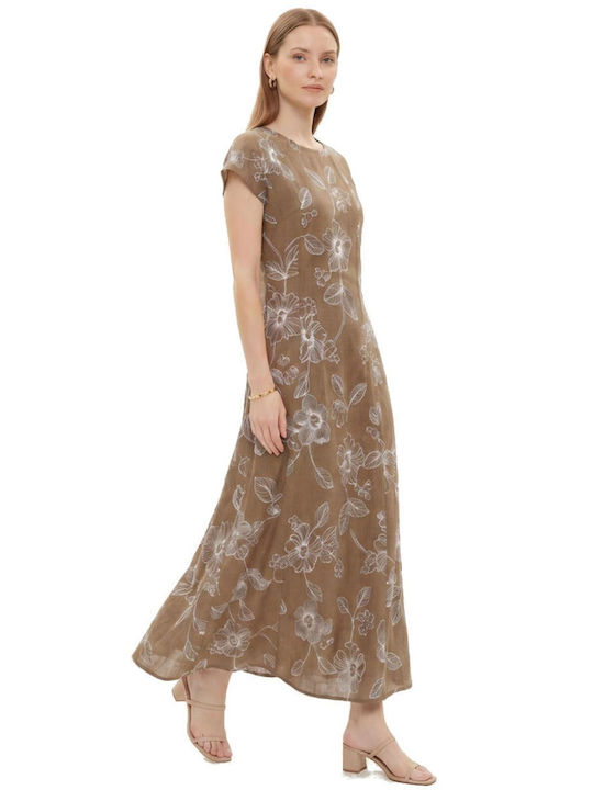 Anna Raxevsky Maxi Φόρεμα Καφέ