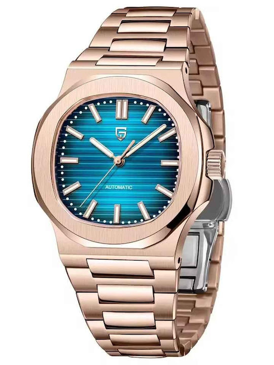 Pagani Design Ceas Barbatesc 40mm Automat cu Brățară Metalică Rose Gold