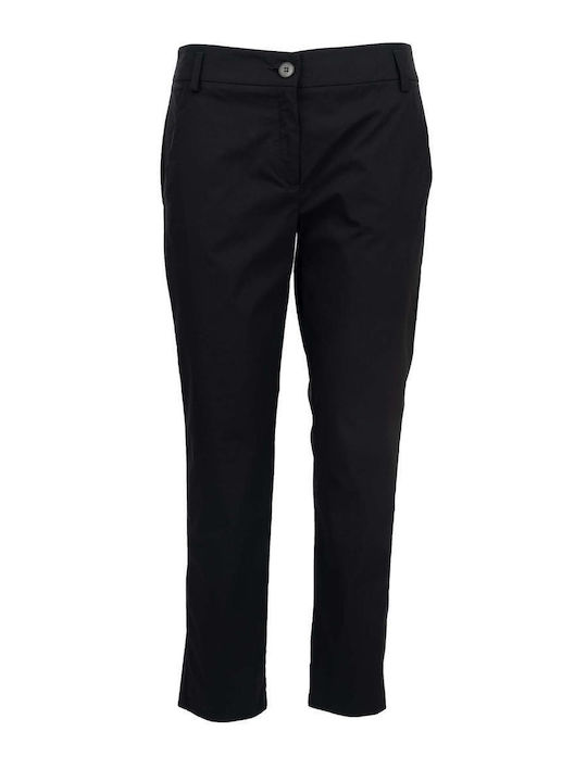 Marella Women's Fabric Trousers in Slim Fit Black