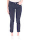Monroe Women's Fabric Pants in Skinny Fit Blue