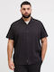 Short Sleeve Shirt in Regular Fit Black