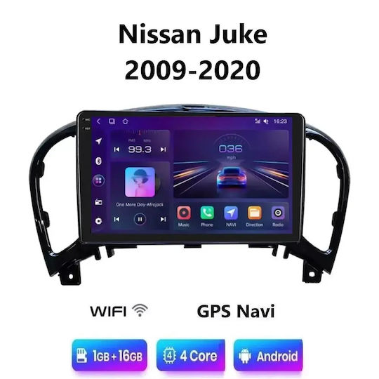 Ηχοσύστημα Αυτοκινήτου για Nissan Juke 2009-2020 (Bluetooth/USB/WiFi/GPS/Apple-Carplay/Android-Auto) με Οθόνη Αφής 9"
