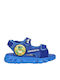 Kids' Anatomic Sandals with Hoop & Loop Closure and Lights Blue