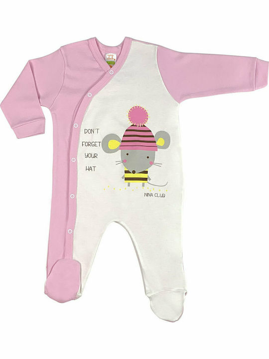 Nina Club Mouse Onesie Pink