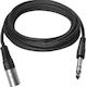 Vivolink Cable XLR Male - XLR Male Black 1m PROAUDXLRJACKS1