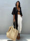 SweetFashion Women's Black Beach Caftan