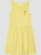 Kids Dress Sleeveless Yellow