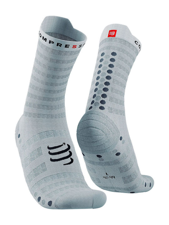 Compressport Racing Ultralight Бягане Чорапи Бели 1 Чифт