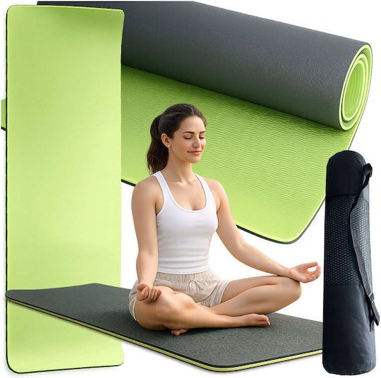 Verk Group Saltea de Gimnastică Pilates Verde (183x60cm)