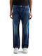 Pantaloni De Blugi Pentru Bărbați Cu Croială Relaxed Straight Albastru