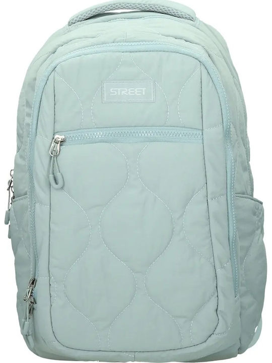 Street Puffy School Backpack Green