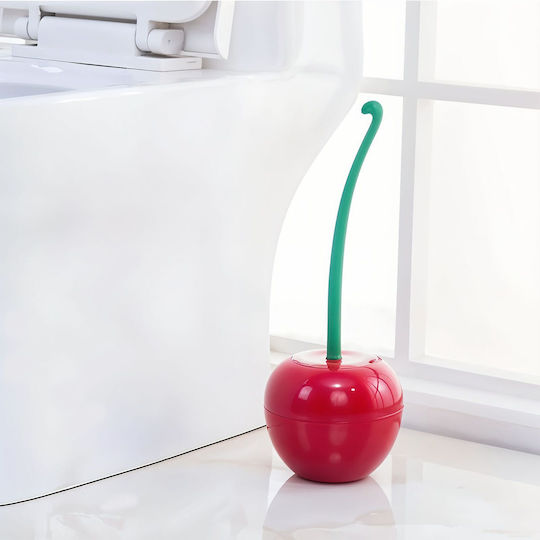 Perie de Toaletă din Plastic pentru Baie Roșie