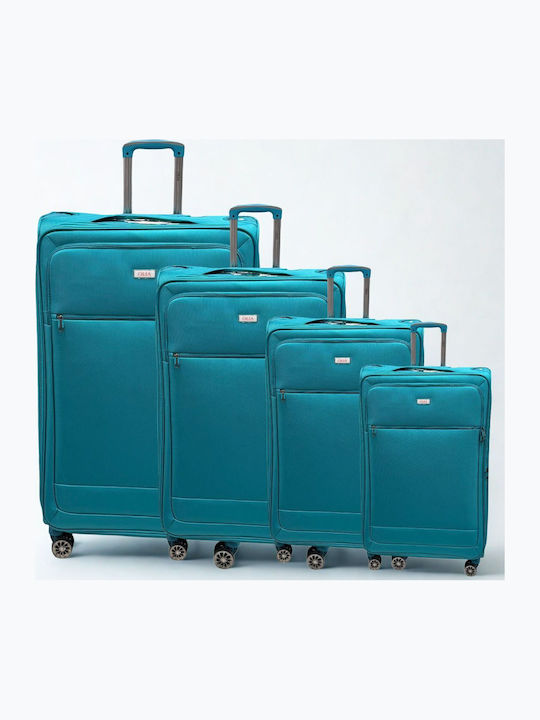 Olia Home Travel Suitcases Petrol with 4 Wheels