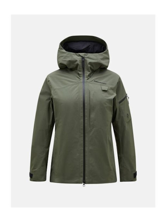 Peak Performance G79066020-48C Γυναικείο Μπουφάν Gore-Tex για Σκι & Snowboard Πράσινο Peak Performance G79066020-48C Γυναικείο Μπουφάν Gore-Tex για Σκι & Snowboard Πράσινο
