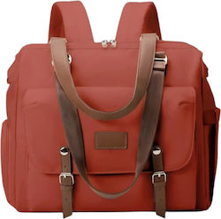 Queen Mother Wickeltasche Rucksack Burgundisch