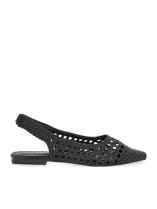 Women's Ballerina Shoes Slingback in Black Colour