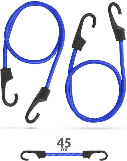 Set Elastikgurte 45 cm 8 mm 2 Stück Metallhaken Auto-Gepäckgurte