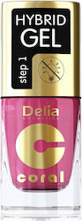 Delia Cosmetics Полутрайно Лак За Нокти Коралов 11мл