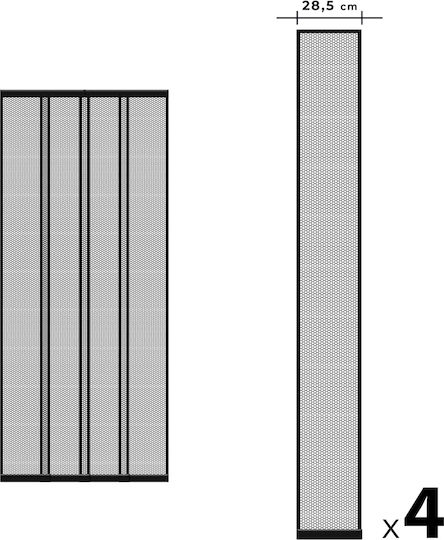 Σίτα Πόρτας Πλισέ 220x100cm Σίτα Πόρτας Πλισέ 220x100cm