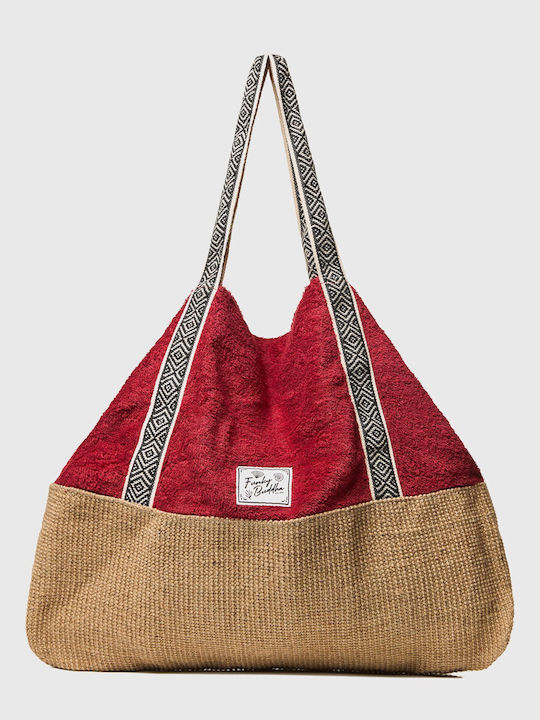 Funky Buddha Terrycloth Beach Bag Red