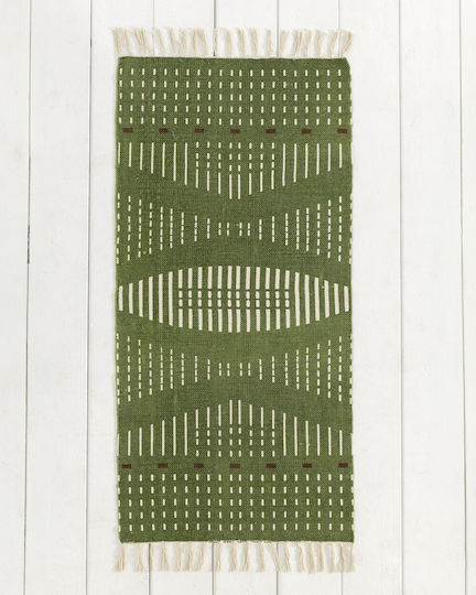 Nima Rectangular Green Living Room Rug 60x130cm