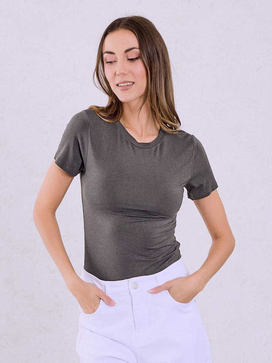 Celestino Kurzärmeliges T-Shirt Dunkelgrau