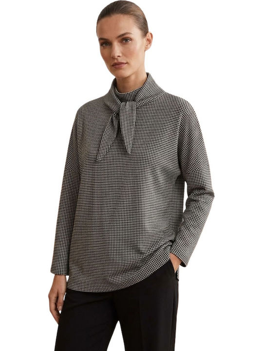 Mango Damen Bluse Rollkragenpullover Schwarz