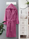 Rebeka Home Халат с Качулка Rose Ash 450гр/м²