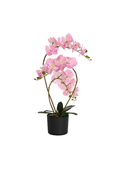 Vidaxl Artificial Orchid Potted Plant Pink 45 X 15 X 65 Cm