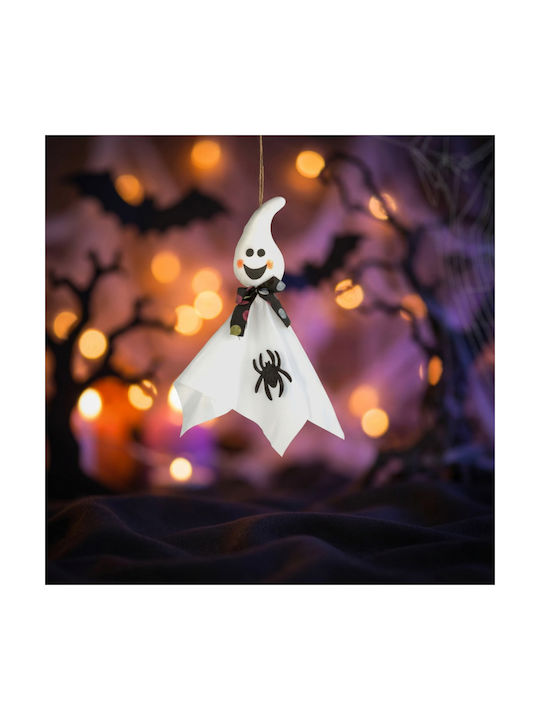 Decorațiune Suspendată Halloween Fantomă 48x44 Cm Spumă Metal Fetru Poliester Albă