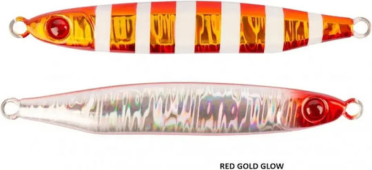 Mustad Jig Artificial Bait Speed Slider Fluorescent 80gr Red Gold Glow