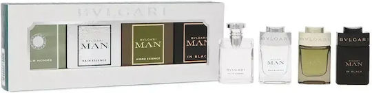 Bvlgari Mini Collection Set 4 Perfumes X 5 Ml Luxury Men's Set