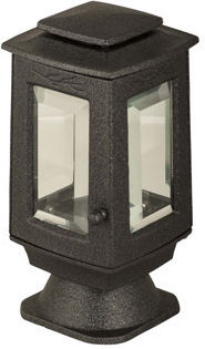 Memorial Candlestick Aluminum Square Smooth Crystal 8 Mm Black Silver Dimension 21 X 10 Cm