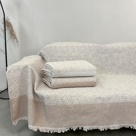 Linea Home Lyn Комплект За Покривки 3 Бр Бежов Linea Home Lyn Комплект За Покривки 3 Бр Бежов