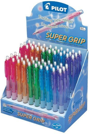 Pilot Βιτρινα Μολυβι Μηχανικο Super Grip 0.5m Neon 60 Τεμαχια