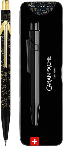 Caran D'ache Μολυβι Μηχανικο 0.5mm Κουτι Μεταλικο 849 Horse Μαυρο