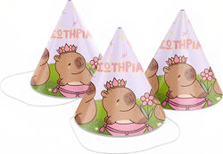 Шапки Парти Име – Capybara 4 Бройки