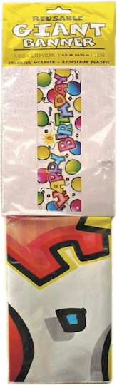 Banner Tape Happy Birthday Giant 43cm X 153cm