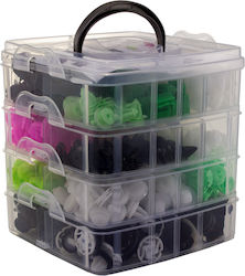 Set 475 Clipsuri Auto Universale Organizator Unelte de Fixare Tapițerie