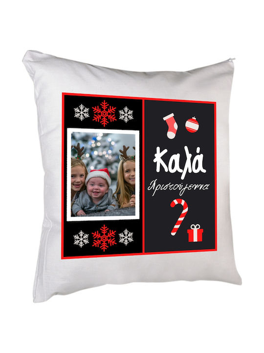 Christmas Pillow Snow 40 X 40 Cm Filling