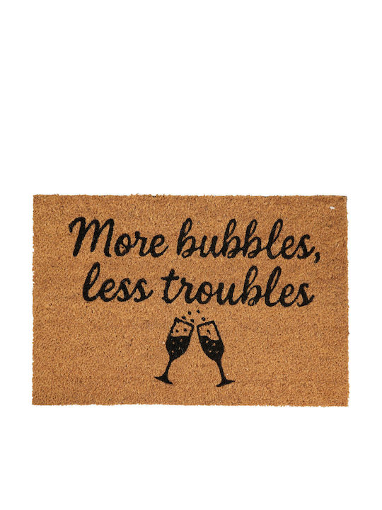 MRShome Doormat More Bubbles Less Troubles 59x39cm